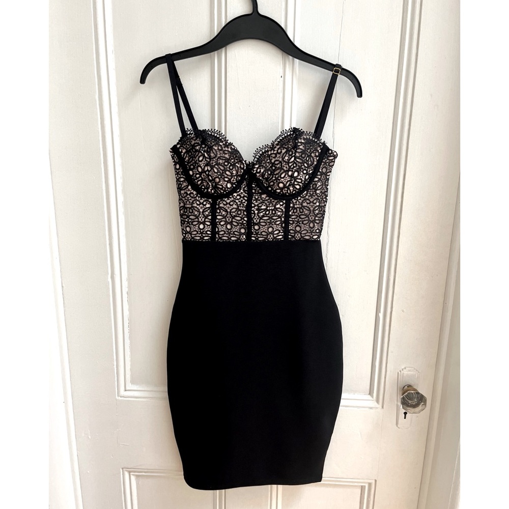 Revamped Lace Corset Midi Dress